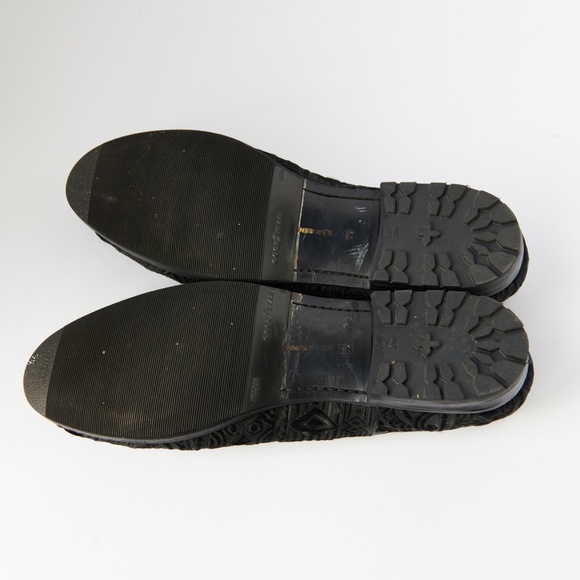 80s - SUSAN BENNIS - WARREN EDWARDS - Loafer - Men\'s - 10 - BLK - Silk